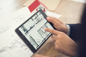 hospital-plans-on-tablet-device
